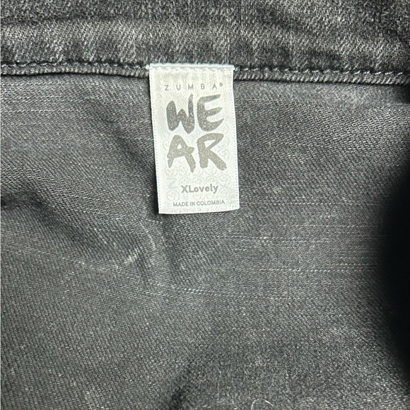 Zumba~ Dreamer Active Black Denim Size X-Large - Picture 16 of 16